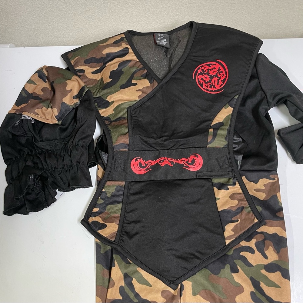 3pc kid ninja costume size 4 Halloween